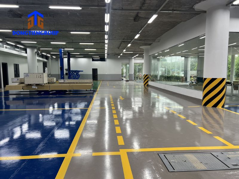 Sơn Epoxy Chống Trượt 7 Dự Án Sơn Sàn Tầng Hầm Quận 9