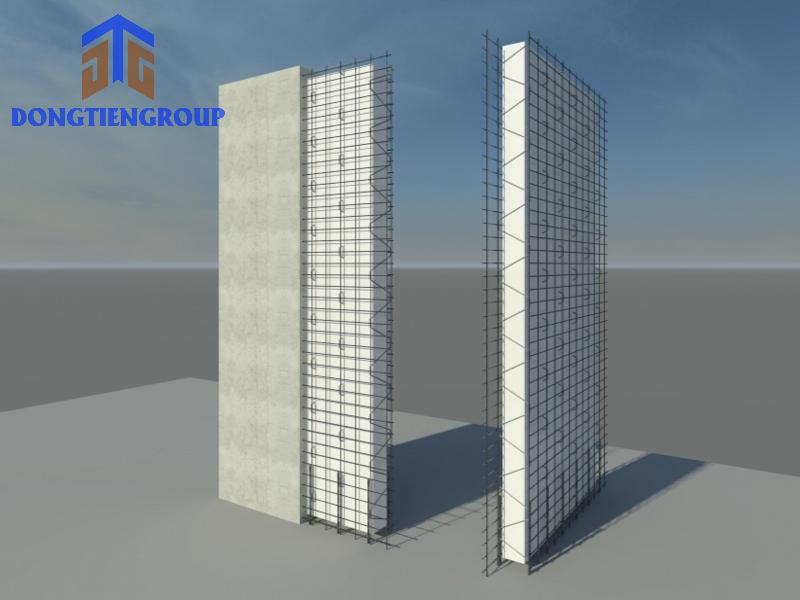 Tấm 3D Panel 1 Tấm Panel 3D Là Vật Liệu Xây Dựng Được Thiết Kế Dưới Dạng Tấm