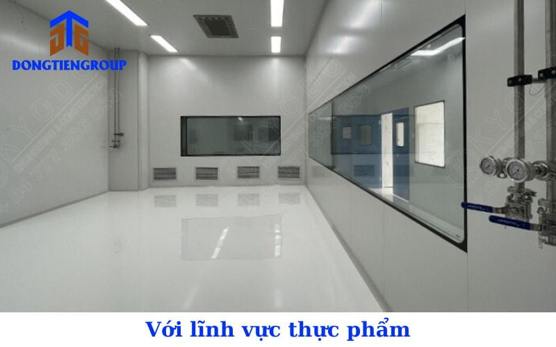 Các ngành chế biến thực phẩm yêu cầu khắt khe về độ sạch nên cần lắp đặt phòng sạch