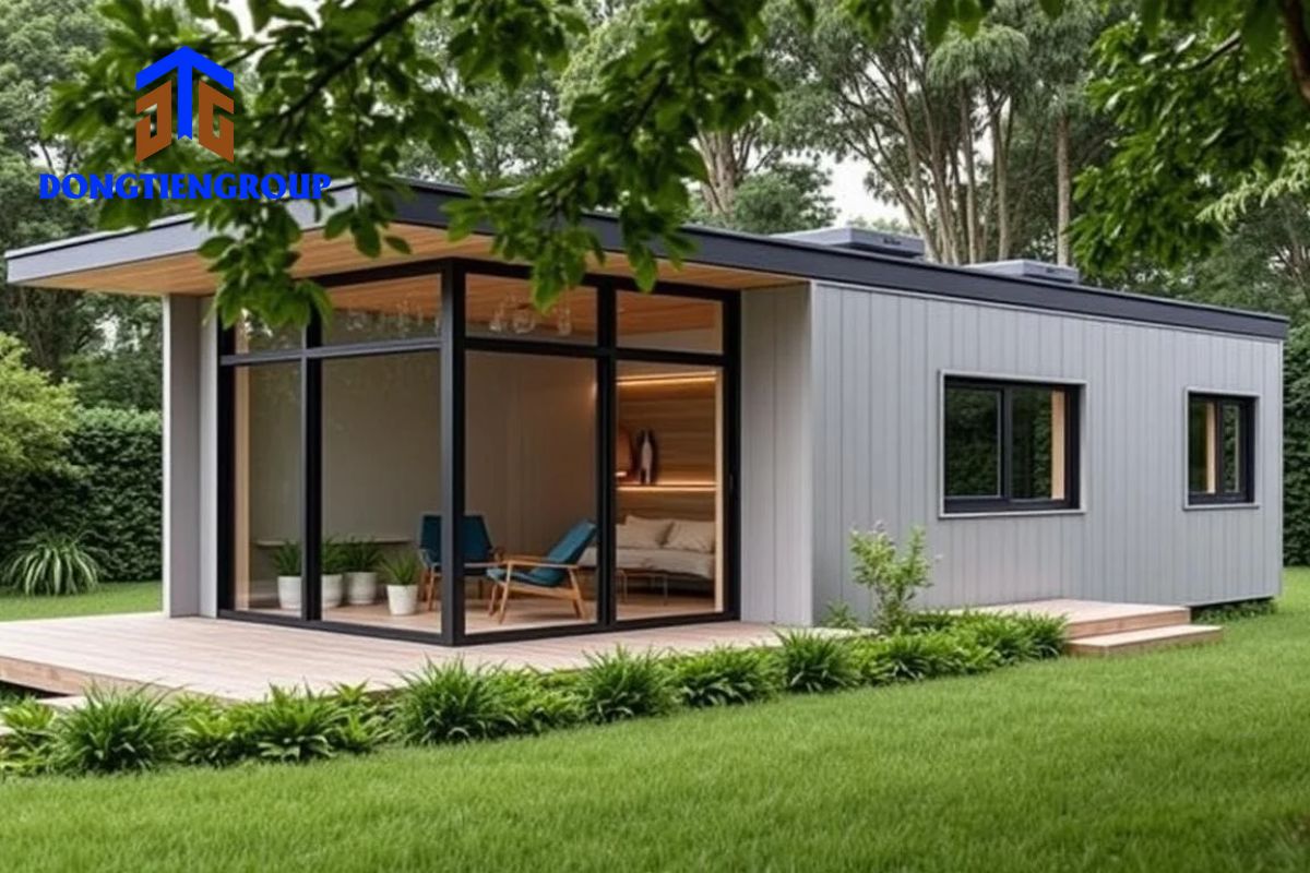 Mẫu nhà lắp ghép mini đơn giản đẹp dành cho 2 người ở