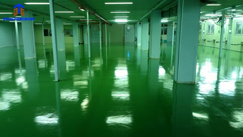 Sơn Epoxy Sàn Công Nghiệp 2 Sơn Epoxy Tự San Phẳng Cho Sàn Công Nghiệp