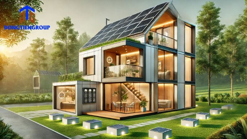 Nhà Lắp Ghép Thông Minh 5 Nhà Lắp Ráp Thông Minh Kết Hợp Năng Lượng Mặt Trời