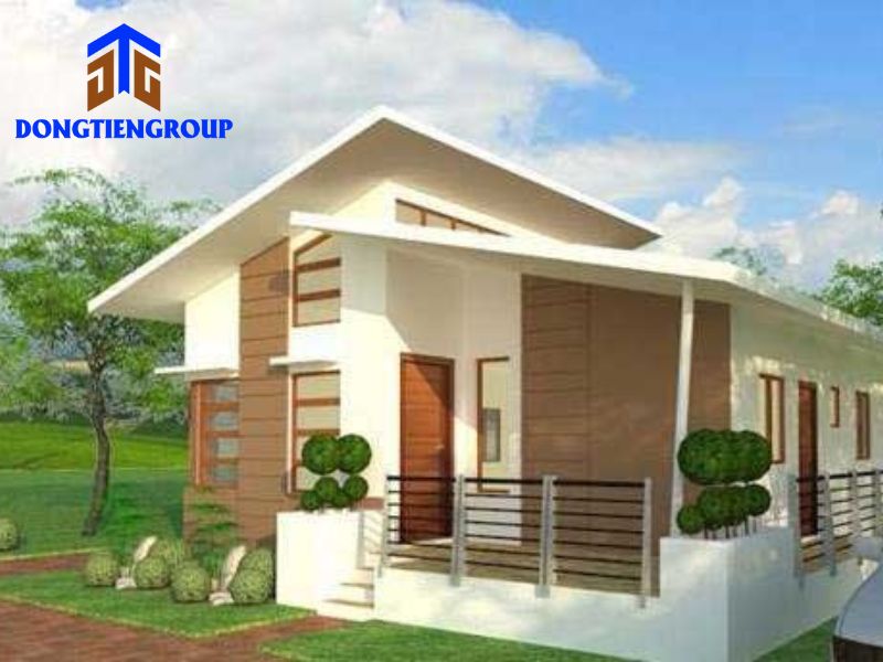 Nhà Lắp Ghép Đẹp 4 Mẫu Nhà Cấp 4 Mái Lệch