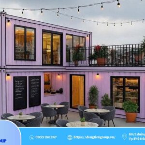 Mẫu nhà container homestay, resort, quán cafe