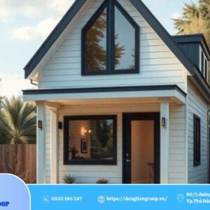 Mẫu nhà cấp 4 gác lửng tấm panel